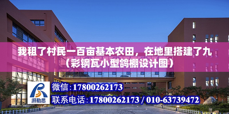 我租了村民一百畝基本農(nóng)田，在地里搭建了九（彩鋼瓦小型鴿棚設(shè)計(jì)圖） 北京鋼結(jié)構(gòu)設(shè)計(jì)