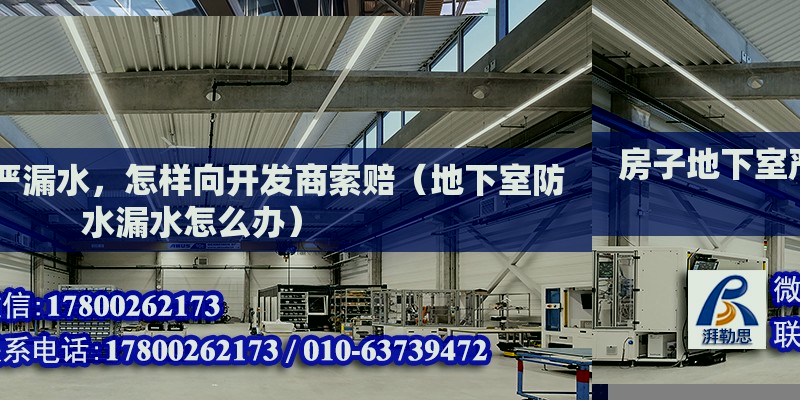 房子地下室嚴(yán)漏水，怎樣向開發(fā)商索賠（地下室防水漏水怎么辦）