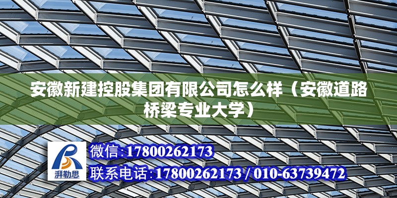 安徽新建控股集團(tuán)有限公司怎么樣（安徽道路橋梁專業(yè)大學(xué)） 北京鋼結(jié)構(gòu)設(shè)計(jì)