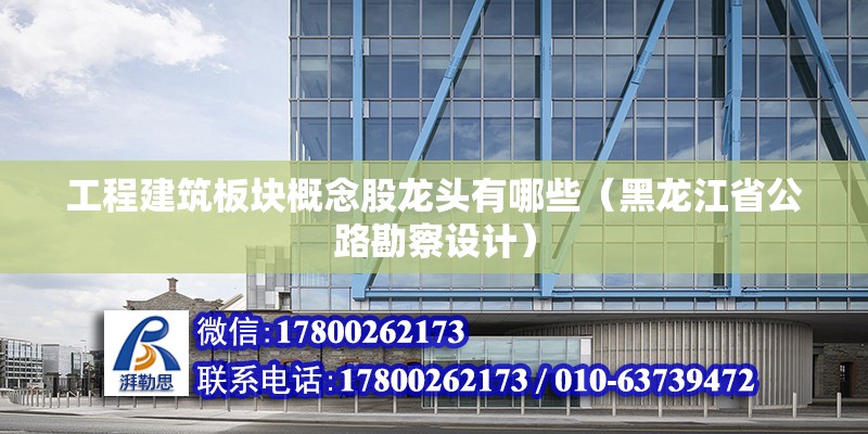 工程建筑板塊概念股龍頭有哪些（黑龍江省公路勘察設(shè)計(jì)）