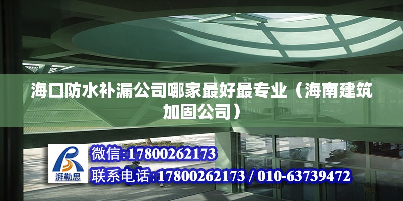 ?？诜浪a漏公司哪家最好最專業(yè)（海南建筑加固公司）