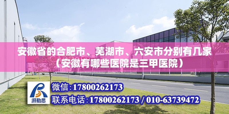 安徽省的合肥市、蕪湖市、六安市分別有幾家（安徽有哪些醫(yī)院是三甲醫(yī)院）