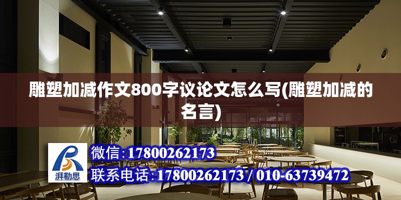 雕塑加減作文800字議論文怎么寫(雕塑加減的名言)