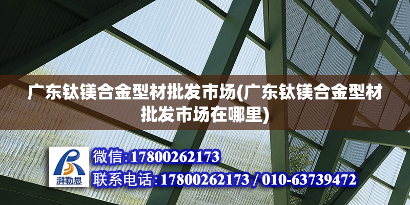 廣東鈦鎂合金型材批發(fā)市場(廣東鈦鎂合金型材批發(fā)市場在哪里) 鋼結(jié)構(gòu)鋼結(jié)構(gòu)停車場設(shè)計