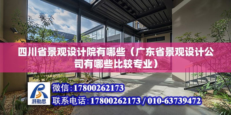 四川省景觀設計院有哪些（廣東省景觀設計公司有哪些比較專業(yè)） 結構工業(yè)鋼結構設計