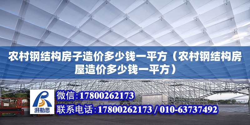 農(nóng)村鋼結(jié)構(gòu)房子造價(jià)多少錢(qián)一平方（農(nóng)村鋼結(jié)構(gòu)房屋造價(jià)多少錢(qián)一平方）