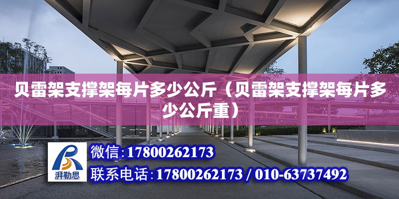 貝雷架支撐架每片多少公斤（貝雷架支撐架每片多少公斤重）