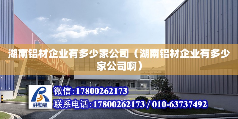 湖南鋁材企業(yè)有多少家公司（湖南鋁材企業(yè)有多少家公司?。? title=