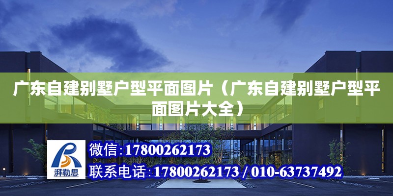 廣東自建別墅戶型平面圖片（廣東自建別墅戶型平面圖片大全）