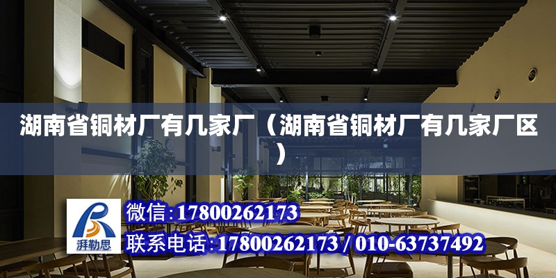 湖南省銅材廠有幾家廠（湖南省銅材廠有幾家廠區(qū)） 鋼結構網架設計