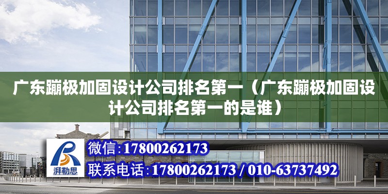 廣東蹦極加固設(shè)計公司排名第一（廣東蹦極加固設(shè)計公司排名第一的是誰）