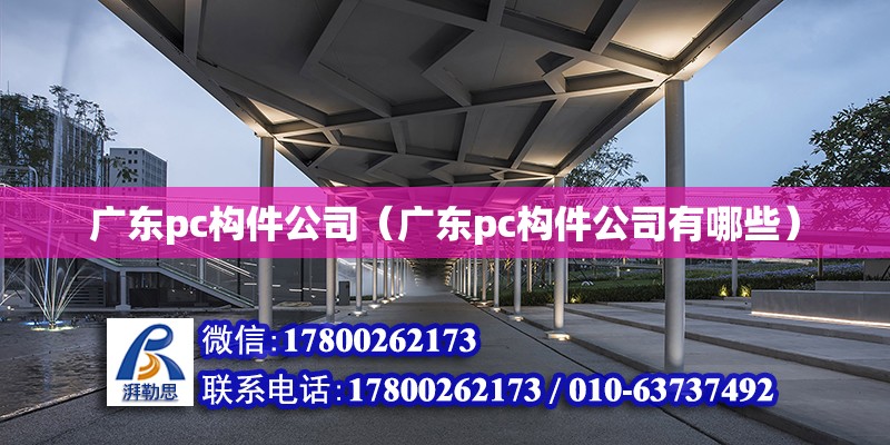 廣東pc構(gòu)件公司（廣東pc構(gòu)件公司有哪些）