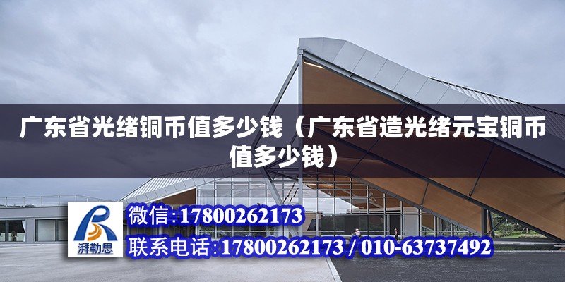 廣東省光緒銅幣值多少錢（廣東省造光緒元寶銅幣值多少錢）