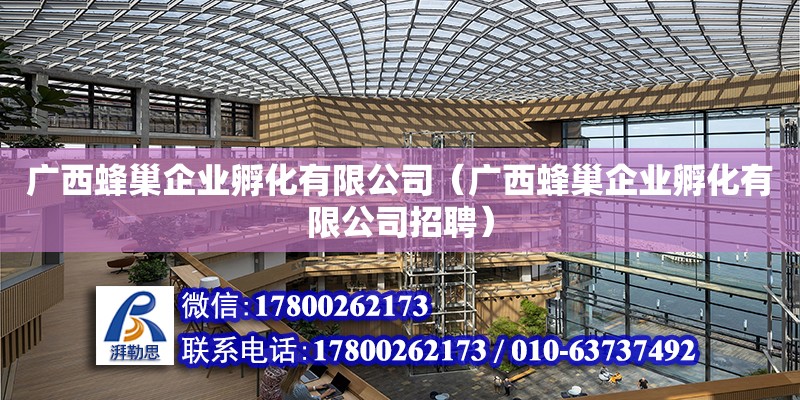 廣西蜂巢企業(yè)孵化有限公司（廣西蜂巢企業(yè)孵化有限公司招聘）