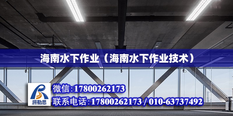 海南水下作業(yè)（海南水下作業(yè)技術(shù)） 鋼結(jié)構(gòu)網(wǎng)架設(shè)計