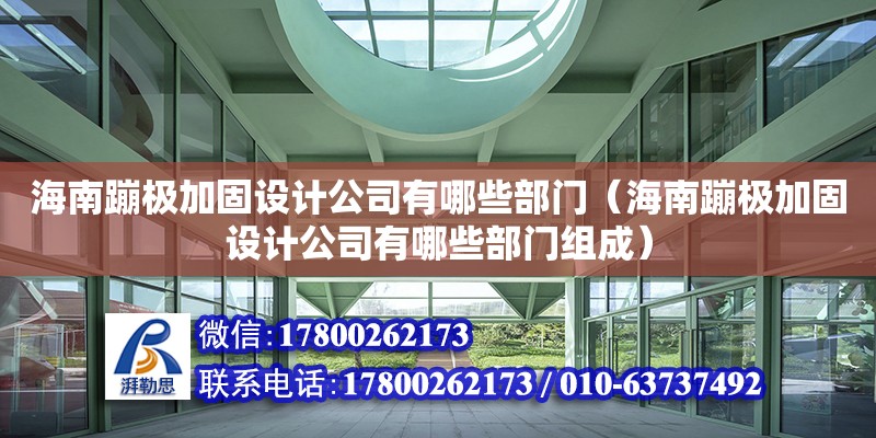 海南蹦極加固設(shè)計公司有哪些部門（海南蹦極加固設(shè)計公司有哪些部門組成）