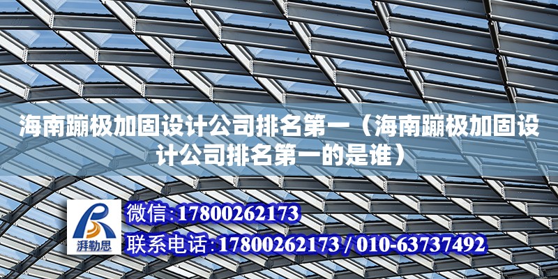 海南蹦極加固設(shè)計(jì)公司排名第一（海南蹦極加固設(shè)計(jì)公司排名第一的是誰）