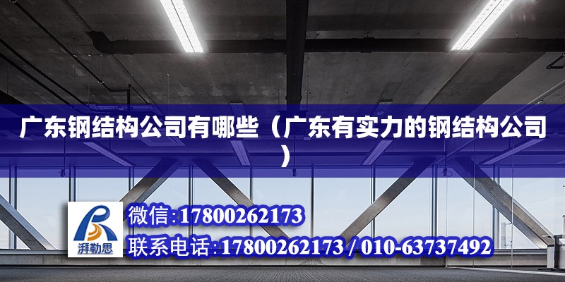 廣東鋼結(jié)構(gòu)公司有哪些（廣東有實力的鋼結(jié)構(gòu)公司） 建筑施工圖設(shè)計