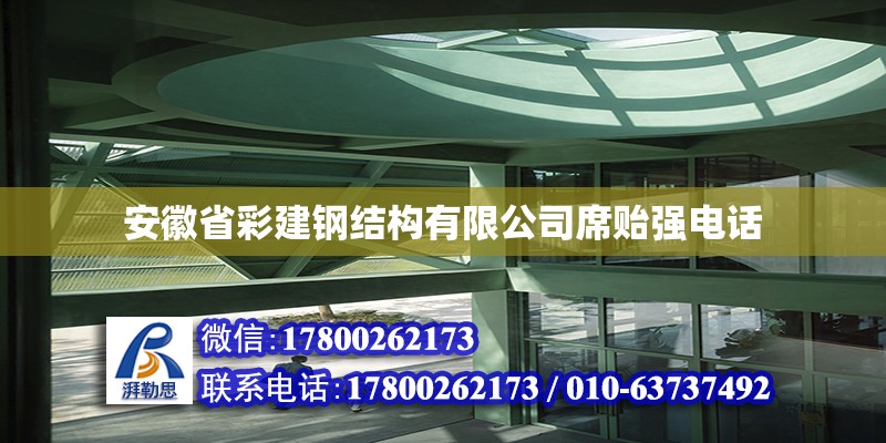 安徽省彩建鋼結構有限公司席貽強**