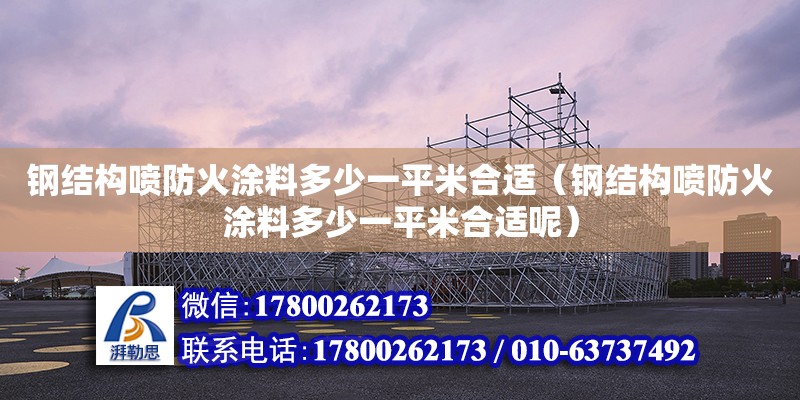 鋼結(jié)構(gòu)噴防火涂料多少一平米合適（鋼結(jié)構(gòu)噴防火涂料多少一平米合適呢）