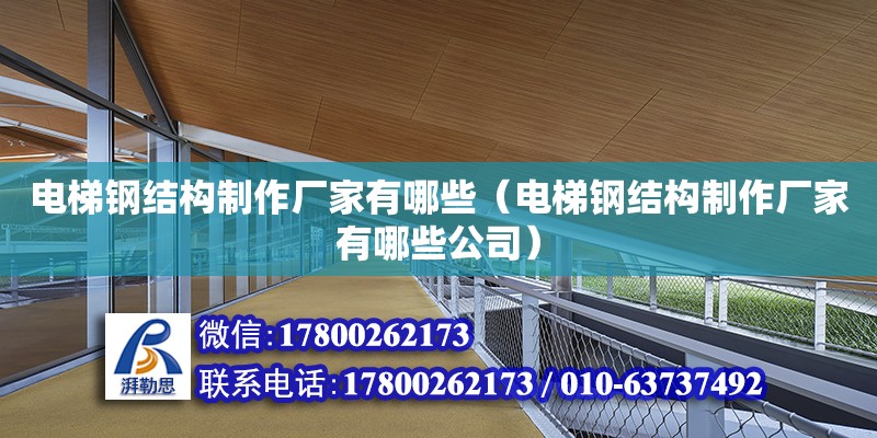 電梯鋼結(jié)構(gòu)制作廠家有哪些（電梯鋼結(jié)構(gòu)制作廠家有哪些公司）