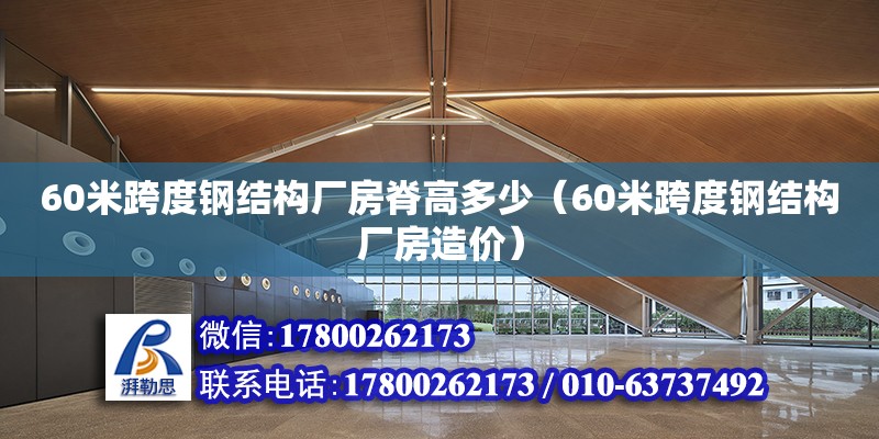 60米跨度鋼結(jié)構(gòu)廠房脊高多少（60米跨度鋼結(jié)構(gòu)廠房造價(jià)）