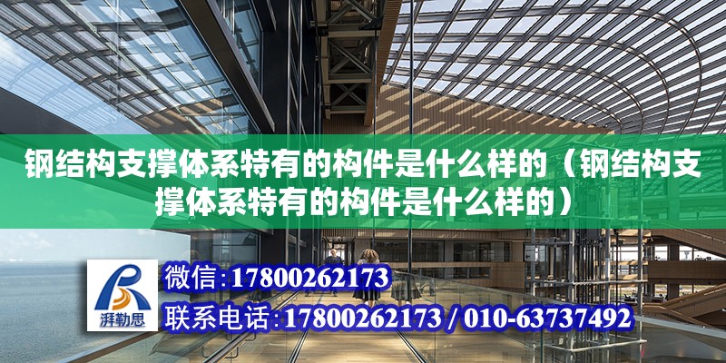 鋼結(jié)構(gòu)支撐體系特有的構(gòu)件是什么樣的（鋼結(jié)構(gòu)支撐體系特有的構(gòu)件是什么樣的） 建筑效果圖設計