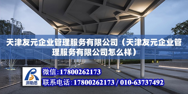 天津友元企業(yè)管理服務(wù)有限公司（天津友元企業(yè)管理服務(wù)有限公司怎么樣）