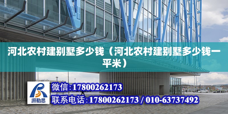 河北農(nóng)村建別墅多少錢（河北農(nóng)村建別墅多少錢一平米）