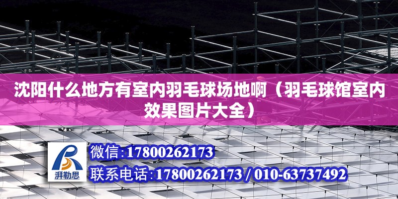 沈陽什么地方有室內(nèi)羽毛球場地?。ㄓ鹈蝠^室內(nèi)效果圖片大全） 北京加固設(shè)計