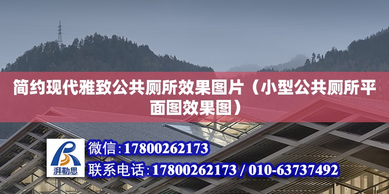 簡約現(xiàn)代雅致公共廁所效果圖片（小型公共廁所平面圖效果圖）