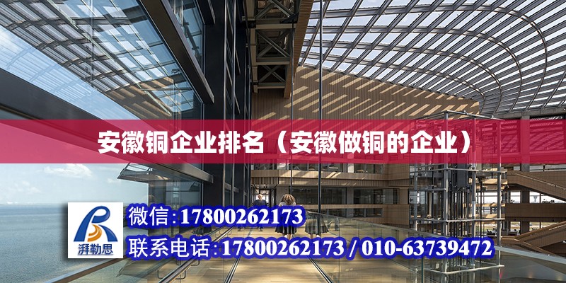 安徽銅企業(yè)排名（安徽做銅的企業(yè)） 鋼結(jié)構(gòu)網(wǎng)架設(shè)計