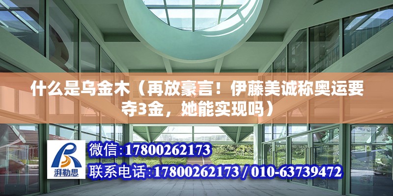 什么是烏金木（再放豪言！伊藤美誠稱奧運(yùn)要奪3金，她能實(shí)現(xiàn)嗎）