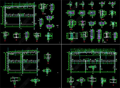 鋼結(jié)構(gòu)廠房結(jié)構(gòu)圖紙（鋼結(jié)構(gòu)廠房結(jié)構(gòu)圖紙是指導(dǎo)鋼結(jié)構(gòu)廠房設(shè)計(jì)和施工的重要文件）
