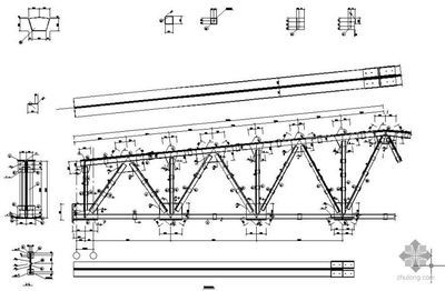 梯形鋼屋架設(shè)計圖紙