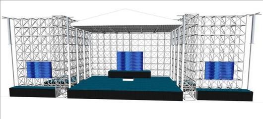 舞臺鋼構(gòu)搭建設(shè)計圖怎么畫 北京加固設(shè)計 第3張