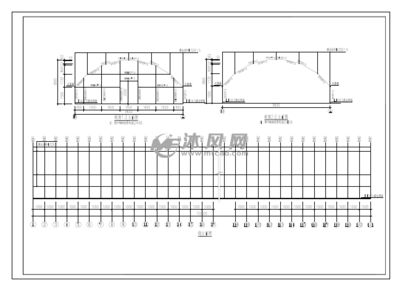 鋼結(jié)構(gòu)彩瓦棚圖紙