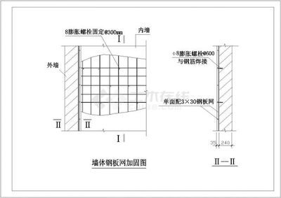 磚混結(jié)構(gòu)墻體加固方案設(shè)計圖紙