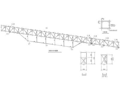 桁架支撐布置圖 裝飾幕墻施工 第2張
