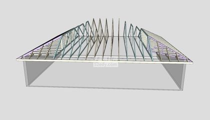 桁架模型設(shè)計(jì)思路（sketchup建模技巧分享）