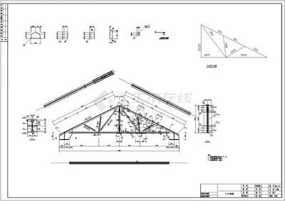 桁架結(jié)構(gòu)布置跨度 建筑施工圖施工 第1張