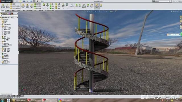 螺旋樓梯怎么建模的圖片