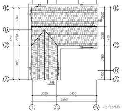 雙坡屋頂平面圖（雙坡屋頂平面圖雙坡屋頂?shù)膬?yōu)缺點分析） 建筑消防設計 第1張