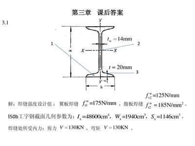 鋼結(jié)構(gòu)第三章作業(yè)答案（鋼結(jié)構(gòu)作業(yè)常見錯(cuò)誤解析）