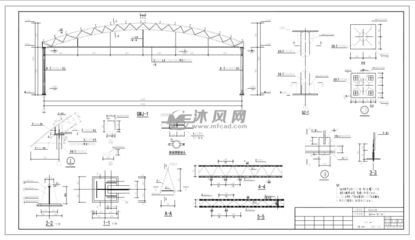 跨度27米弧形鋼屋架圖紙（梯形鋼屋架設(shè)計圖和鋼結(jié)構(gòu)材料選擇指南27米跨度鋼屋架圖紙） 結(jié)構(gòu)框架施工 第4張