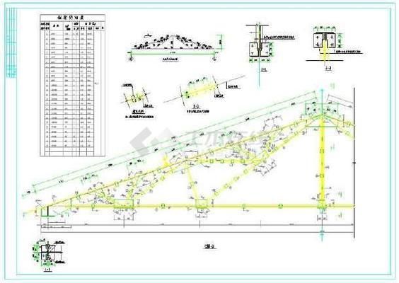 18m跨鋼屋架平面圖怎么看的 建筑方案施工 第2張