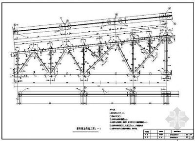 跨度27m梯形鋼屋架設(shè)計（梯形鋼屋架施工注意事項） 結(jié)構(gòu)地下室施工 第4張