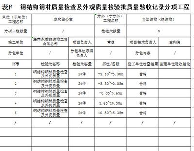 鋼結(jié)構(gòu)外觀質(zhì)量檢查記錄 北京加固設(shè)計(jì) 第1張