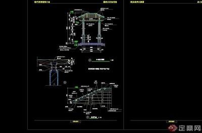 景觀廊架施工圖怎么畫 建筑施工圖設計 第4張