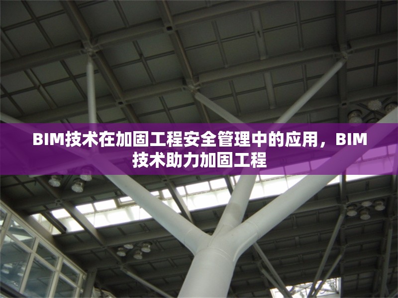 BIM技術在加固工程安全管理中的應用，BIM技術助力加固工程